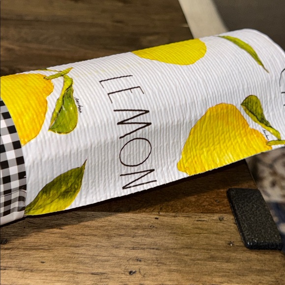 Rae Dunn Other - NWT Rae Dunn White and Yellow Lemon Shelf Liner 17.75”x8ft Non Adhesive